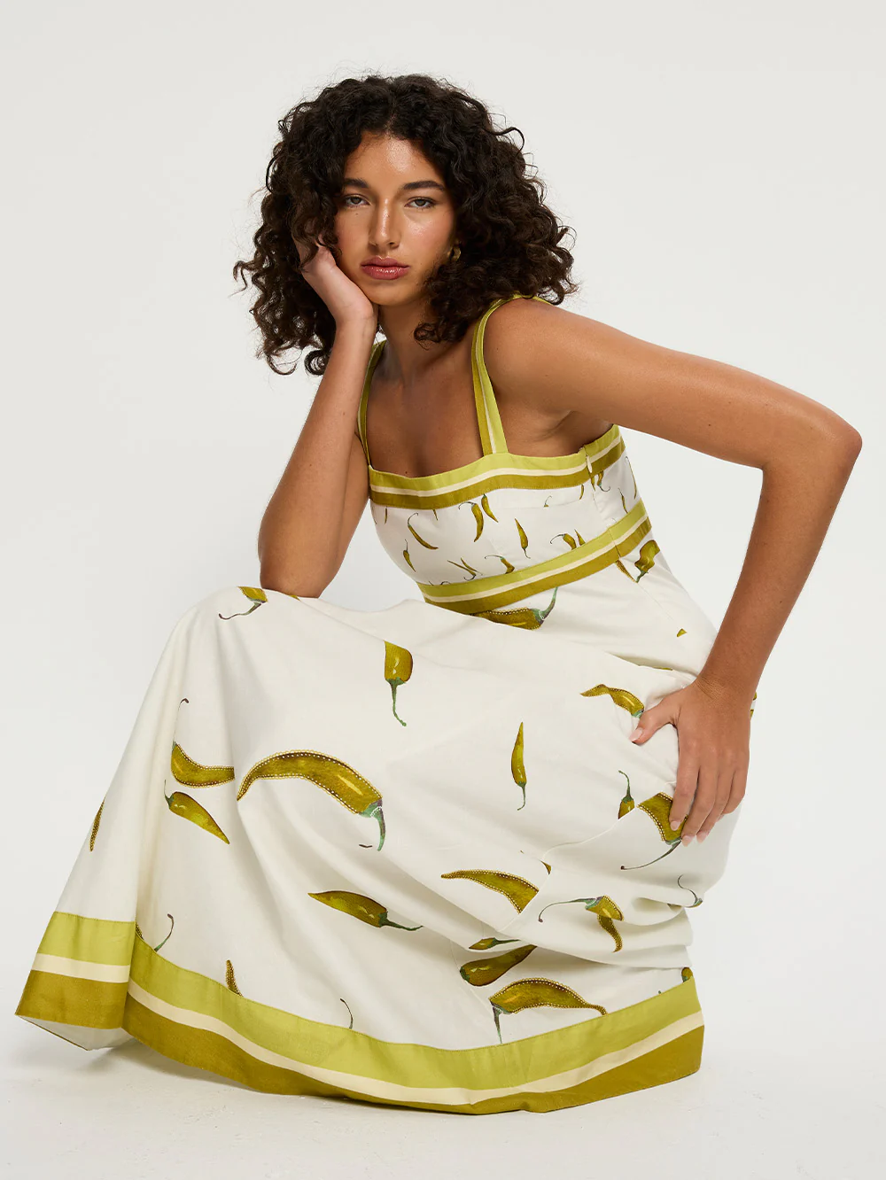 margarita maxi dress Margarita Moment Cream Crochet Maxi Dress L