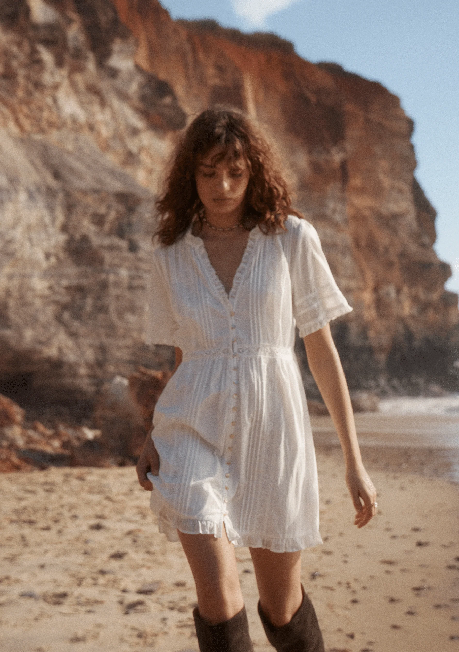 Oakley Mini Dress | White | Auguste The Label | Harry&Gretel