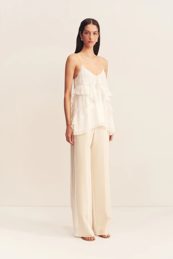 Emory Lace Ruffle Cami | Ivory - Image 5