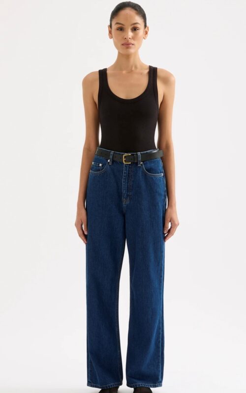 Organic Relaxed Leg Jean | Force Blue