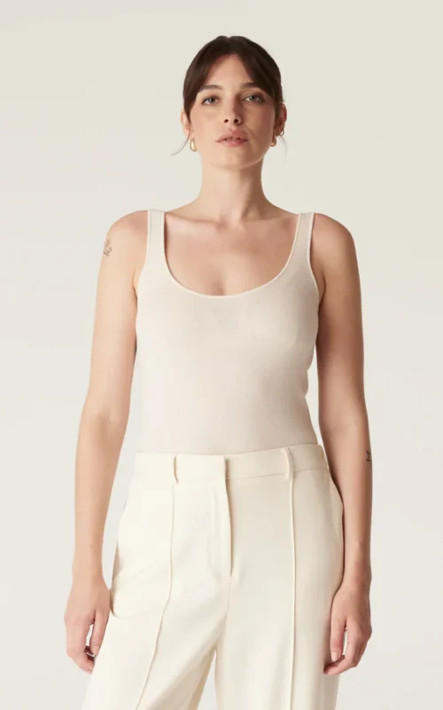 Superfine Merino Singlet | Ecru