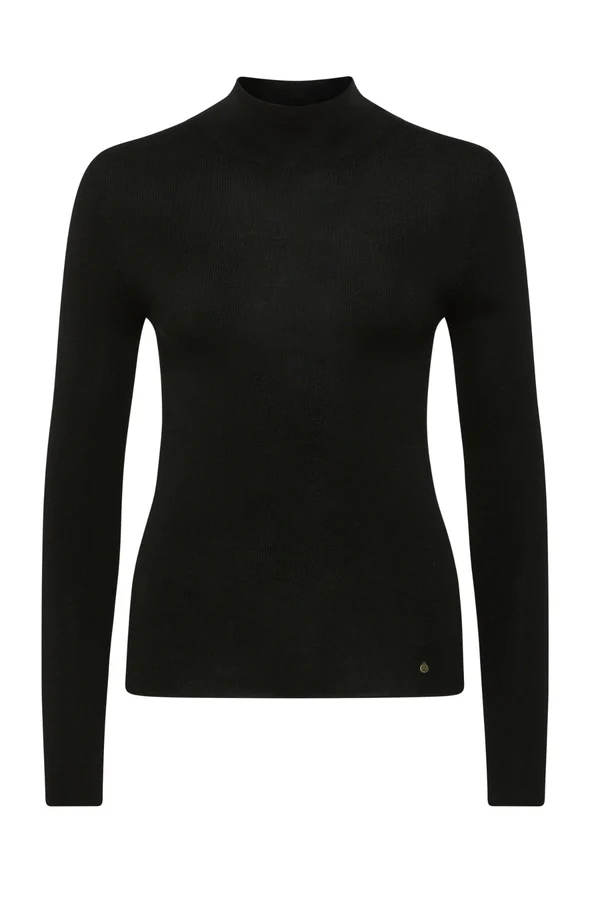 Superfine Merino Turtle Neck | Black - Image 6