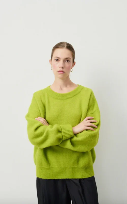 Vitow Knit Jumper | Moss Melange
