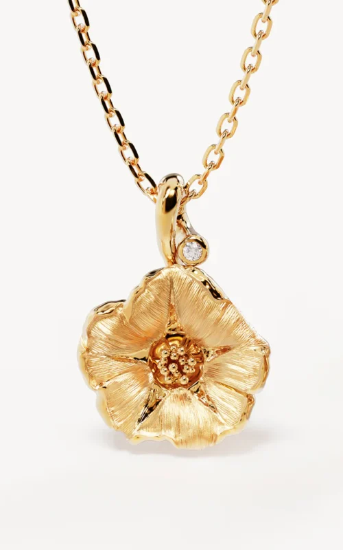 Birth Flower Necklace | Morning Glory September