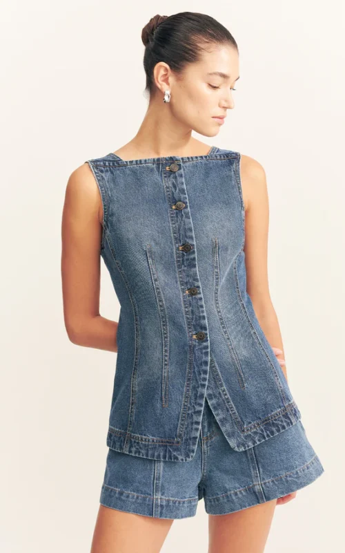 Raquel Vest | Vintage Blue