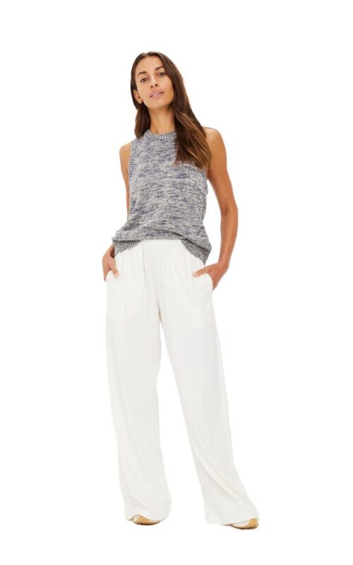 Soho Tokio Wide Leg Pant | Creme