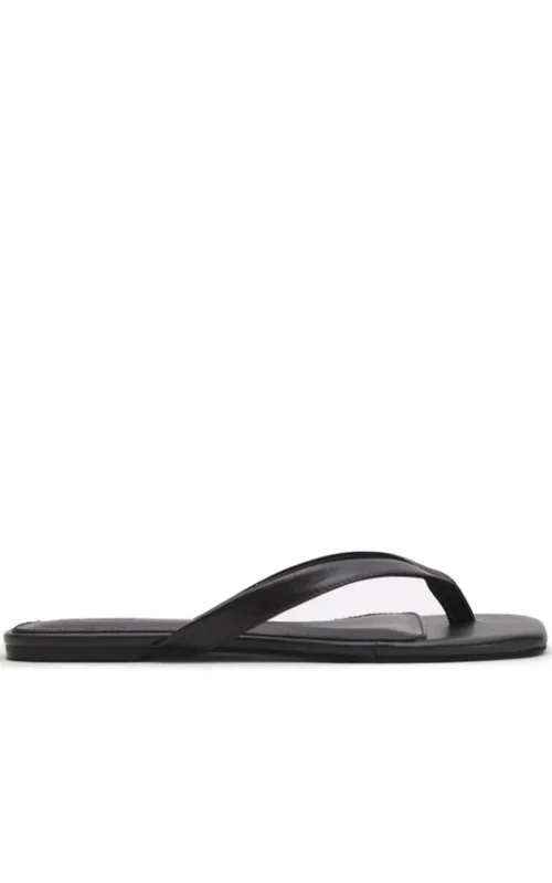 Square Toe Thong | Black