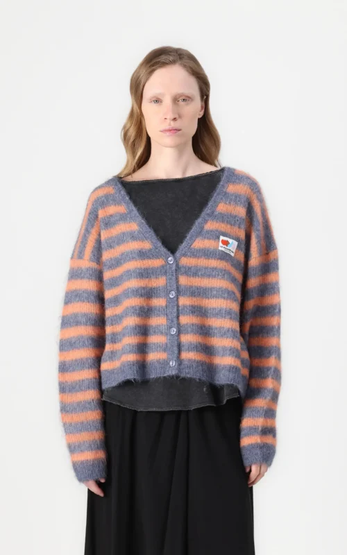 Nenybay Cardigan | Orange Stripes