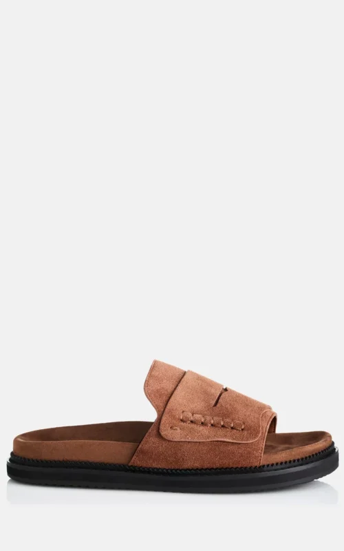 PARI SLIDE | MOCHA SUEDE