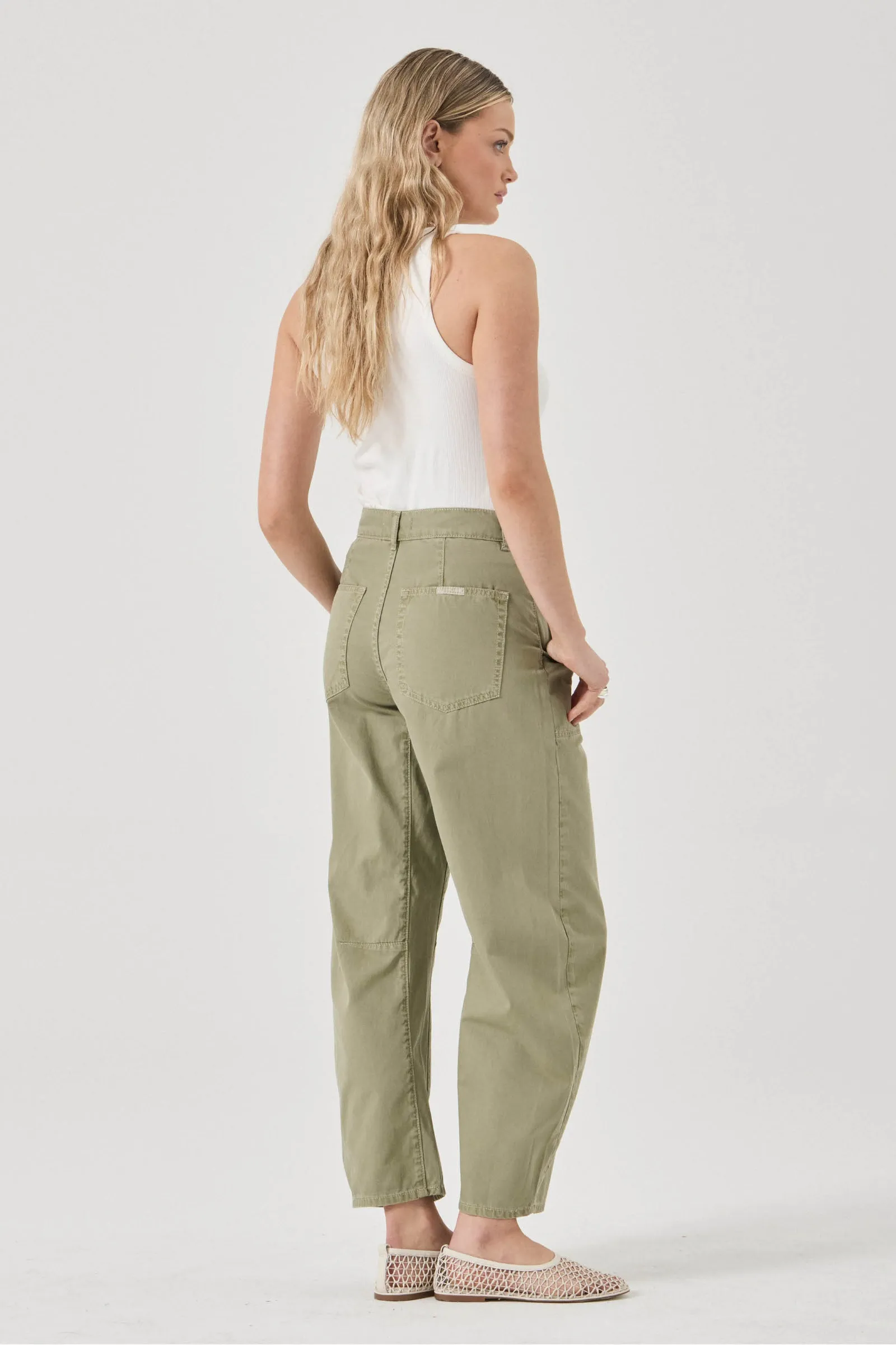 Gigi Barrel Drill | Summer Olive - Image 6