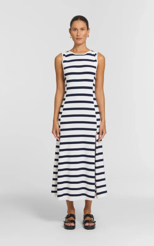 Joker Dress | Royal Blue Stripe