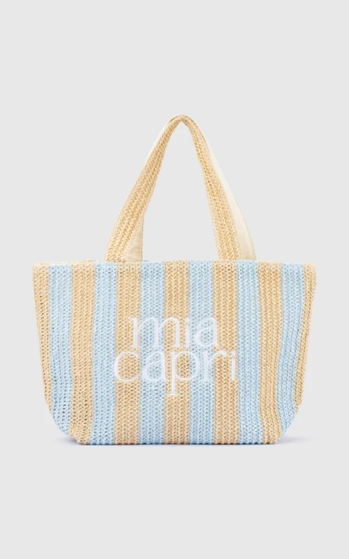 Mia Capri Vacay Tote | Pale Blue