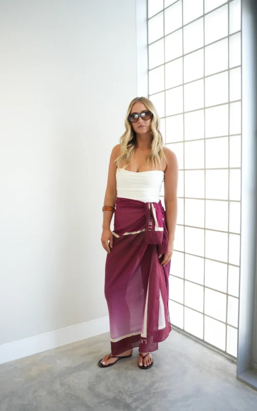 Mia Capri Sarong | Plum