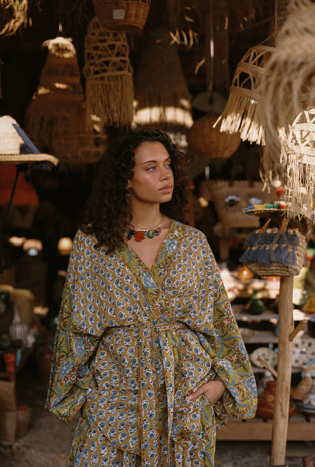 Zoya Souvenir Kimono | Block Print - Image 3