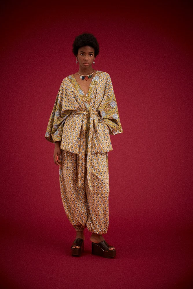 Zoya Souvenir Kimono | Block Print - Image 6