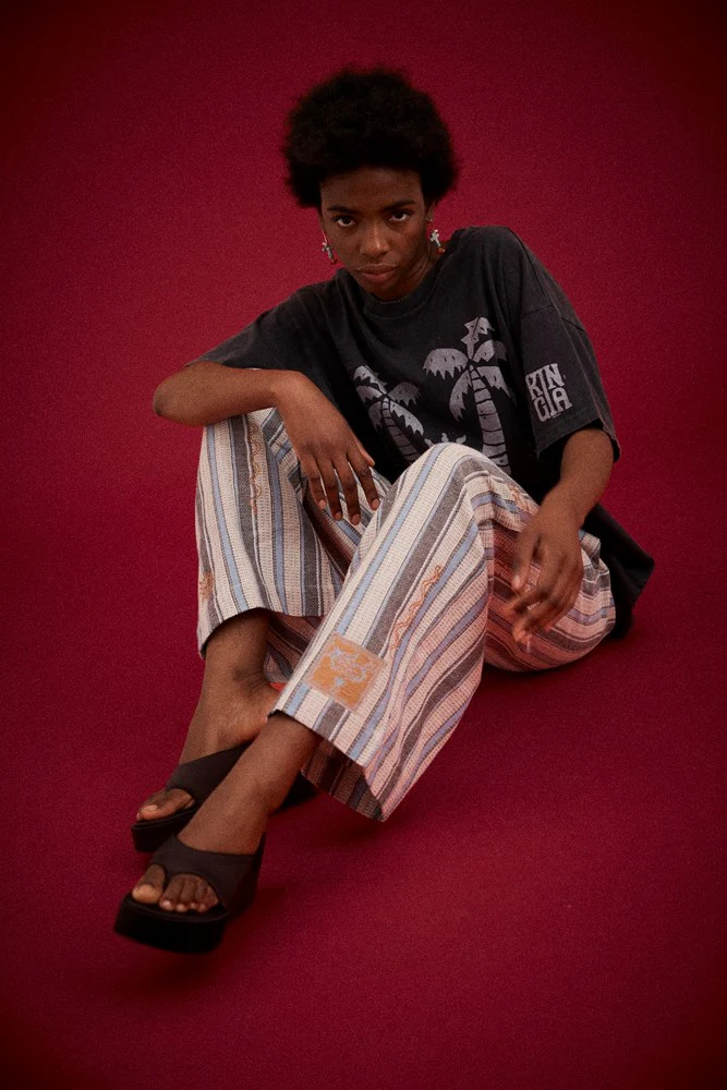 Hanna Shyla Pant | Blue Stripe - Image 3