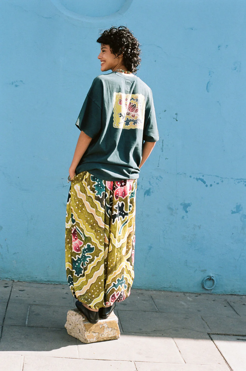 Avviso Lotus OG Tee | Washed Black - Image 4