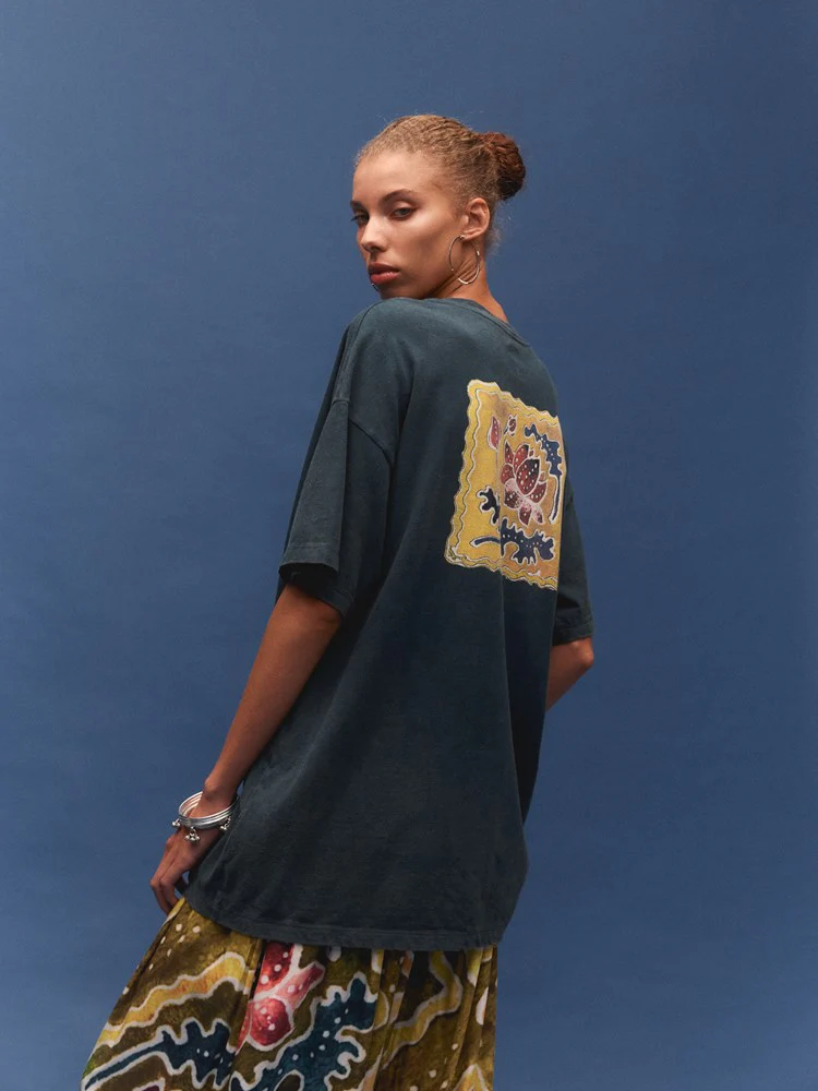 Avviso Lotus OG Tee | Washed Black - Image 5