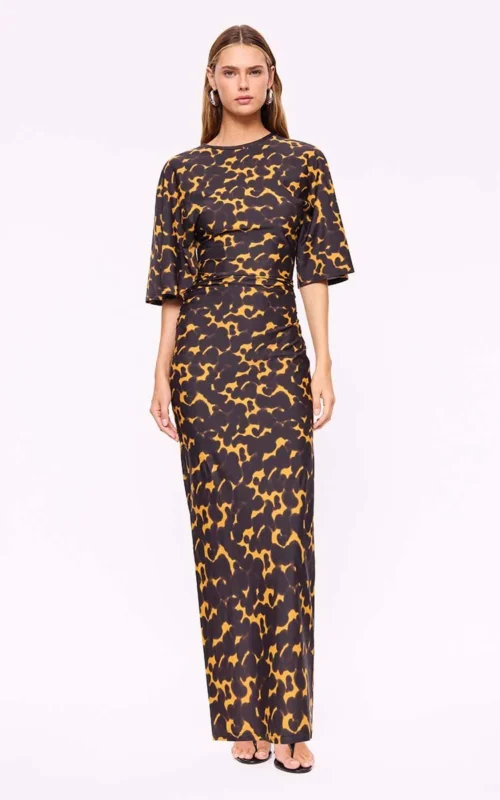 Biba Ivy Maxi Dress | Tortoiseshell