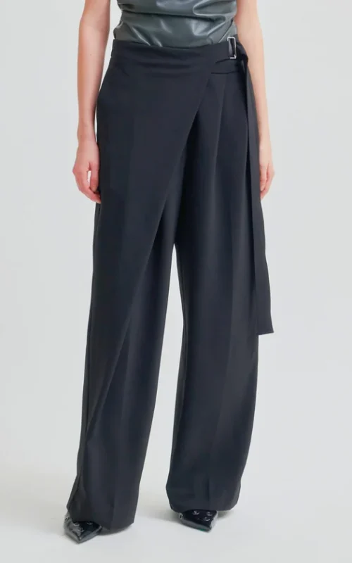 Fique Wrap Pant | Black