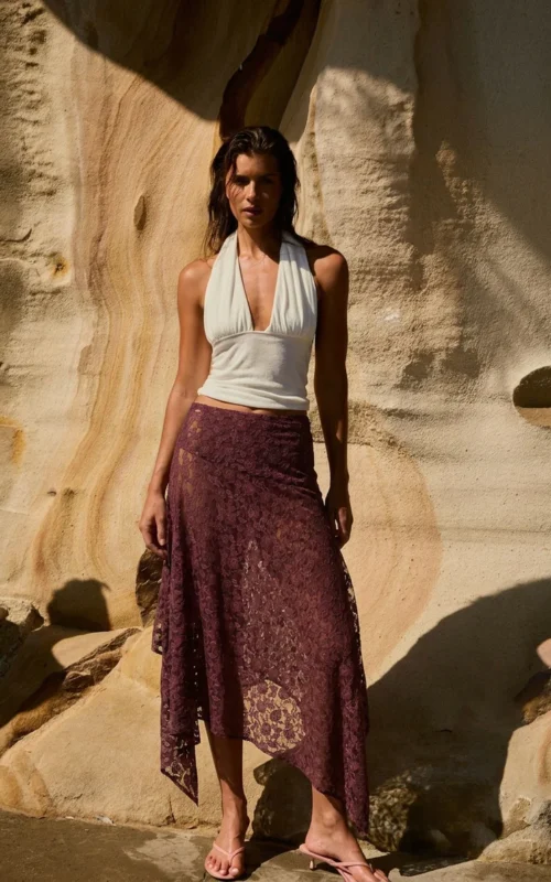 Frenchie Midi Skirt | Chocolat