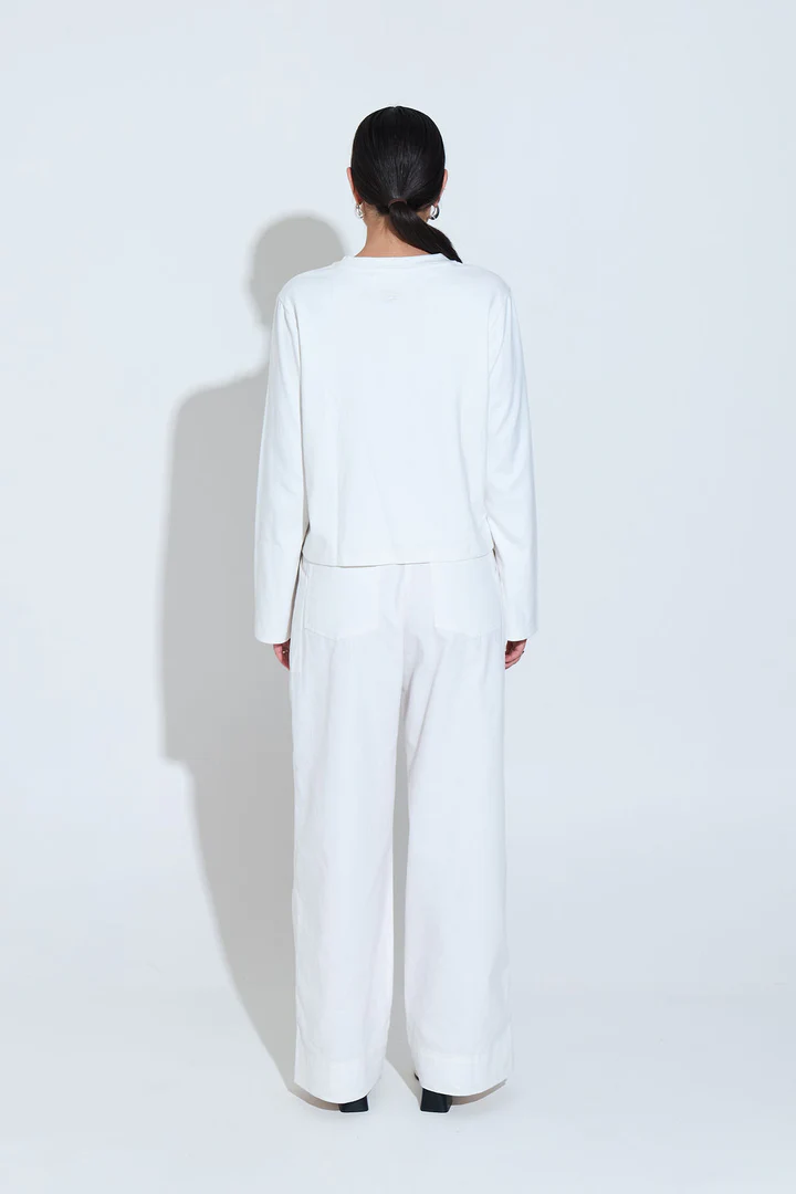 Long Sleeve Fox Tee | White - Image 2
