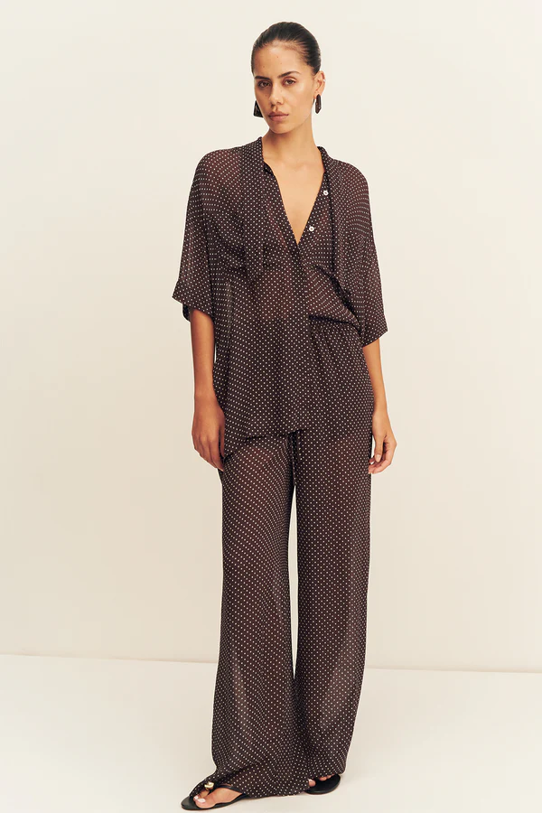 Maddox Drawstring Pant | Ristretto
