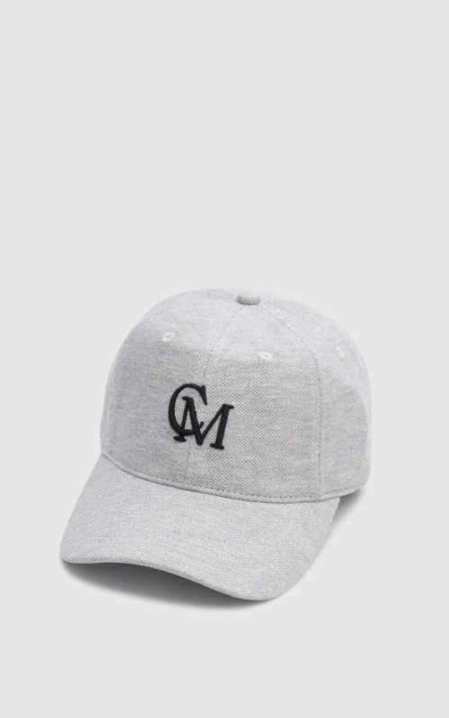 Isolde Embroidered Logo Cap | Grey Marle