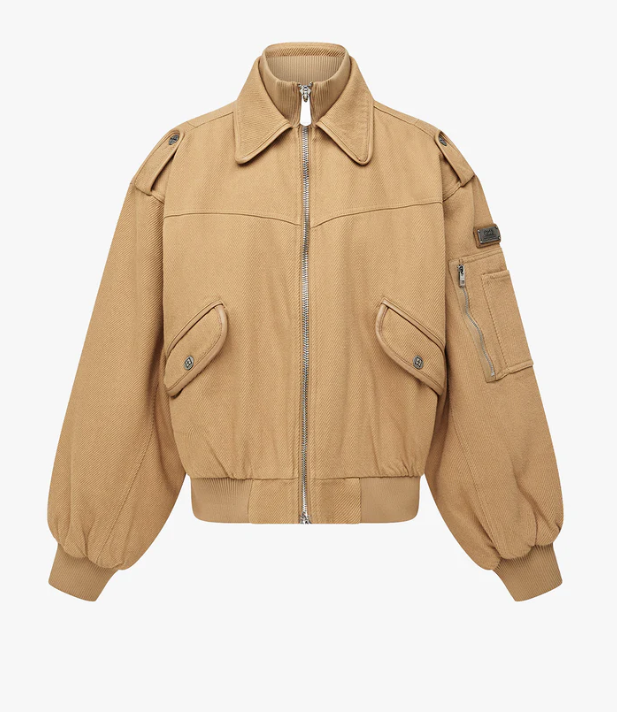 Odyssey Bomber Jacket | Tan - Image 3