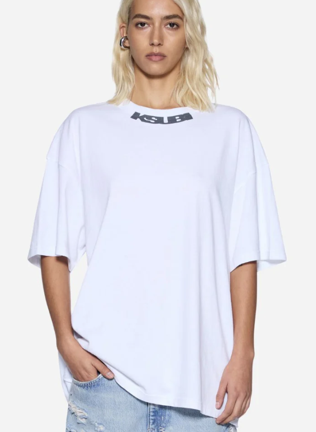 Sott Stamp Boyfriend SS Tee | White