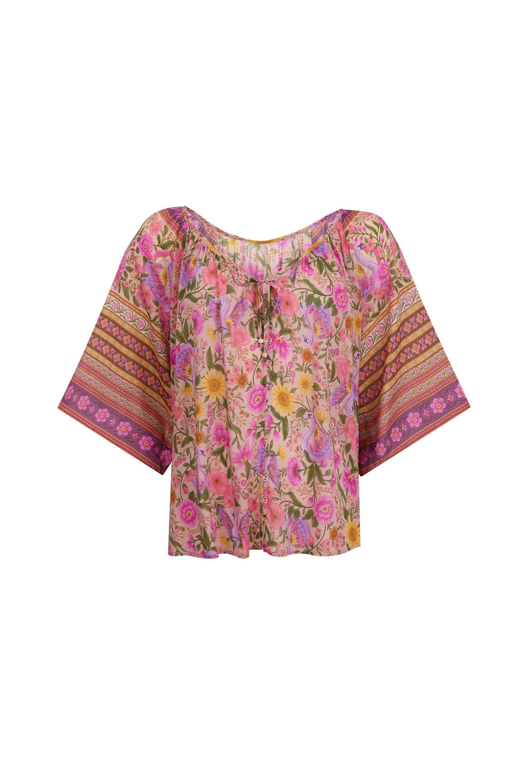 Swan Lake Flutter Sleeve Blouse | Lilac Rose - Image 9