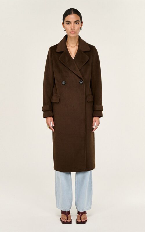 Irena Coat | Chocolate