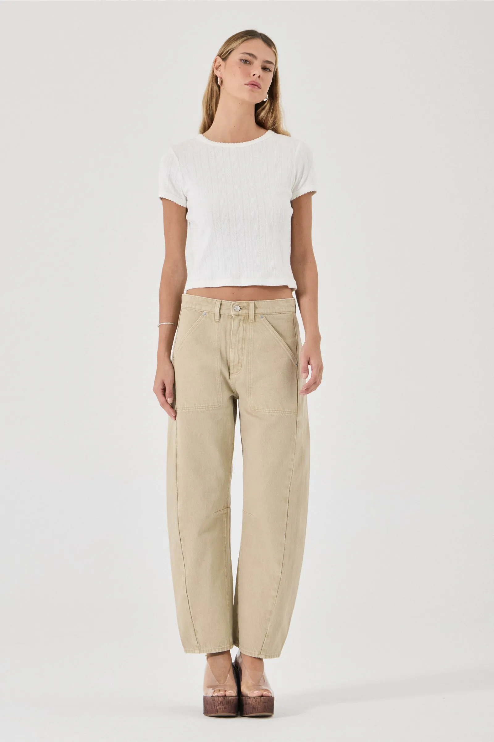 Arc Barrel Jean | Sand - Image 6