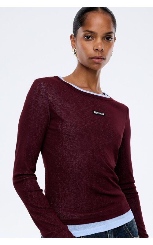Blair Long Sleeve Top | Cherry Red