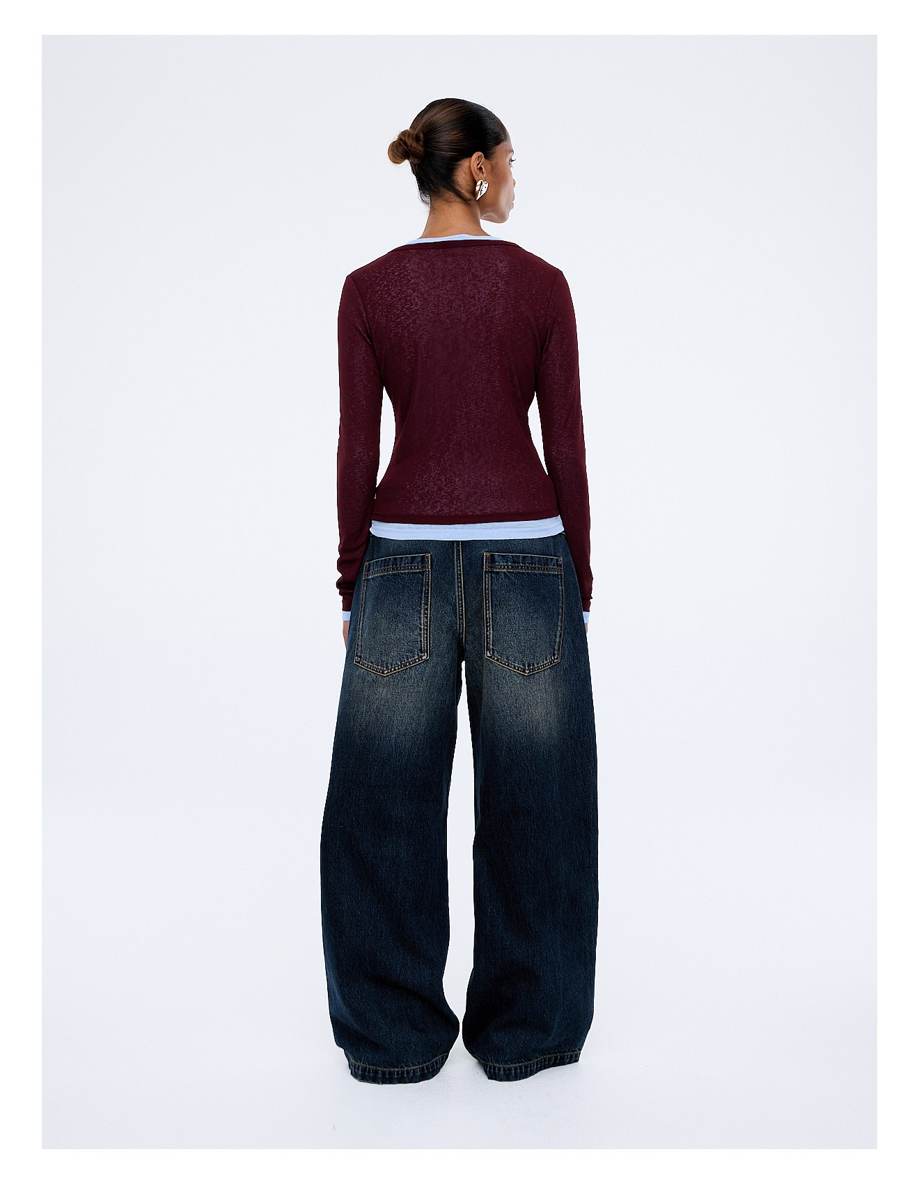 Blair Long Sleeve Top | Cherry Red - Image 4