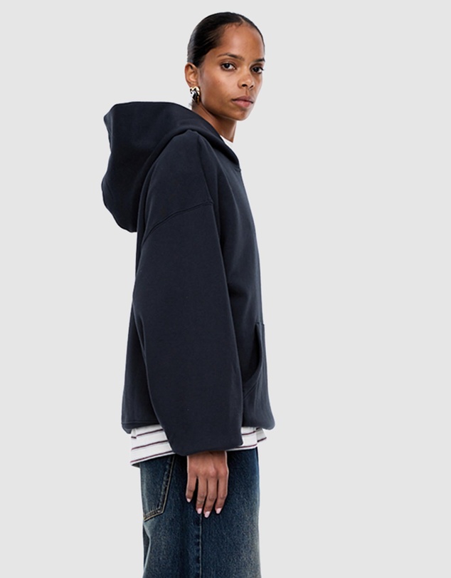 Cassie Oversized Hoodie | Washed Midnight - Image 2