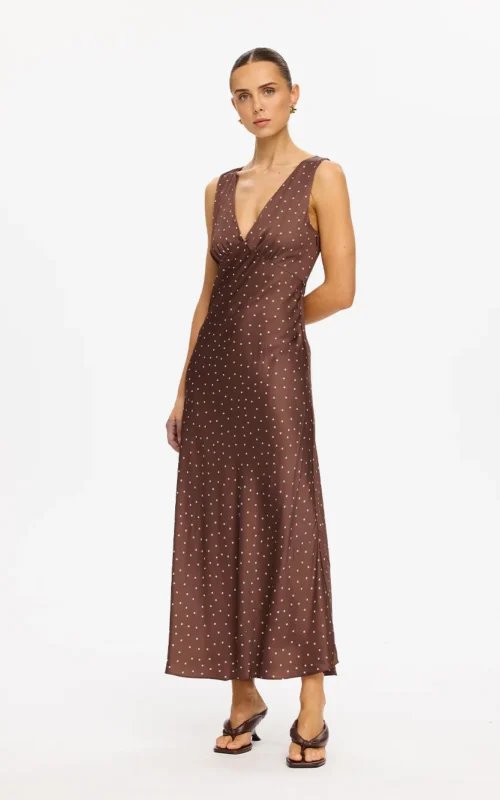 Edie Midi Dress | Brown