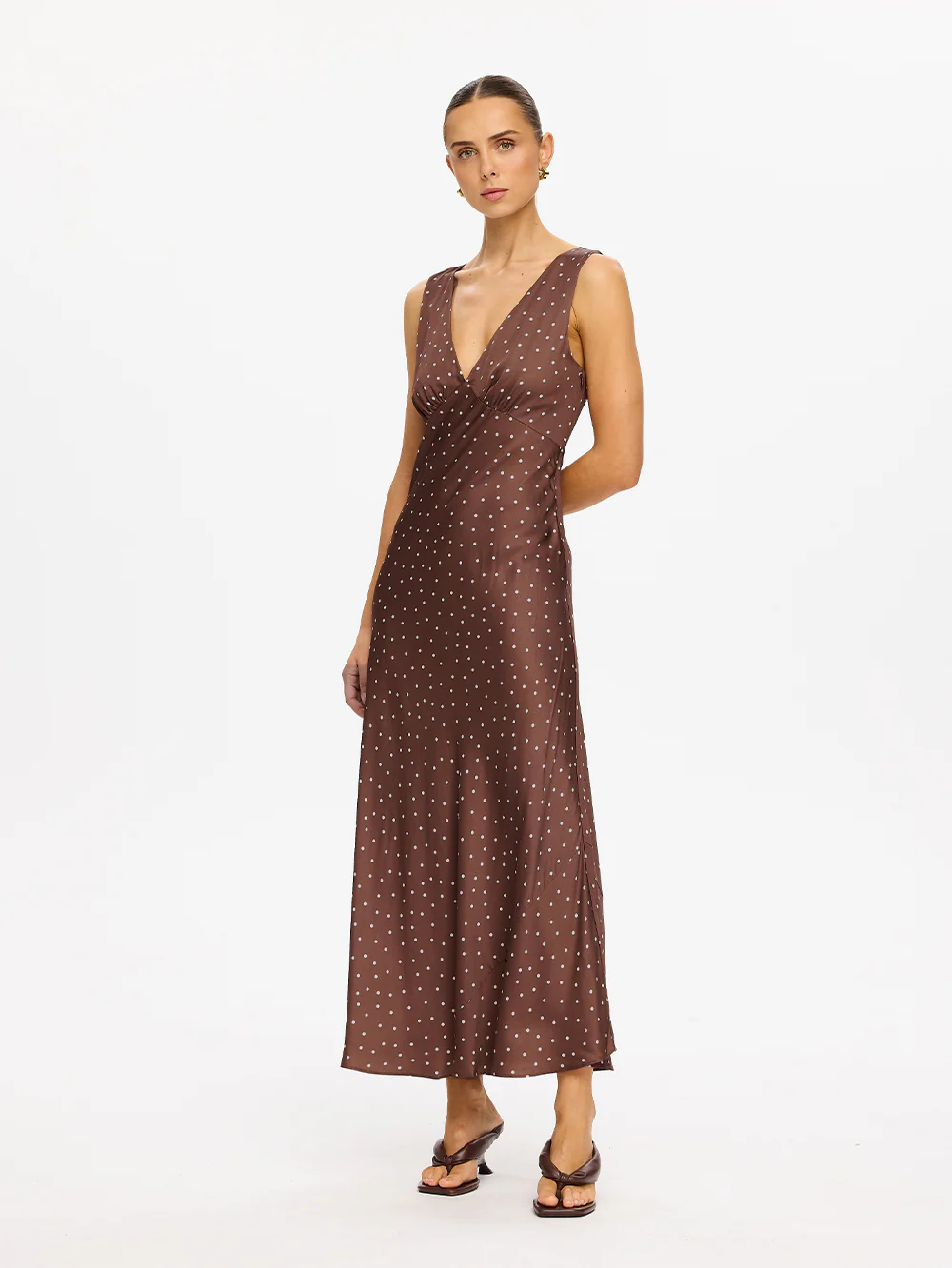 Edie Midi Dress | Brown