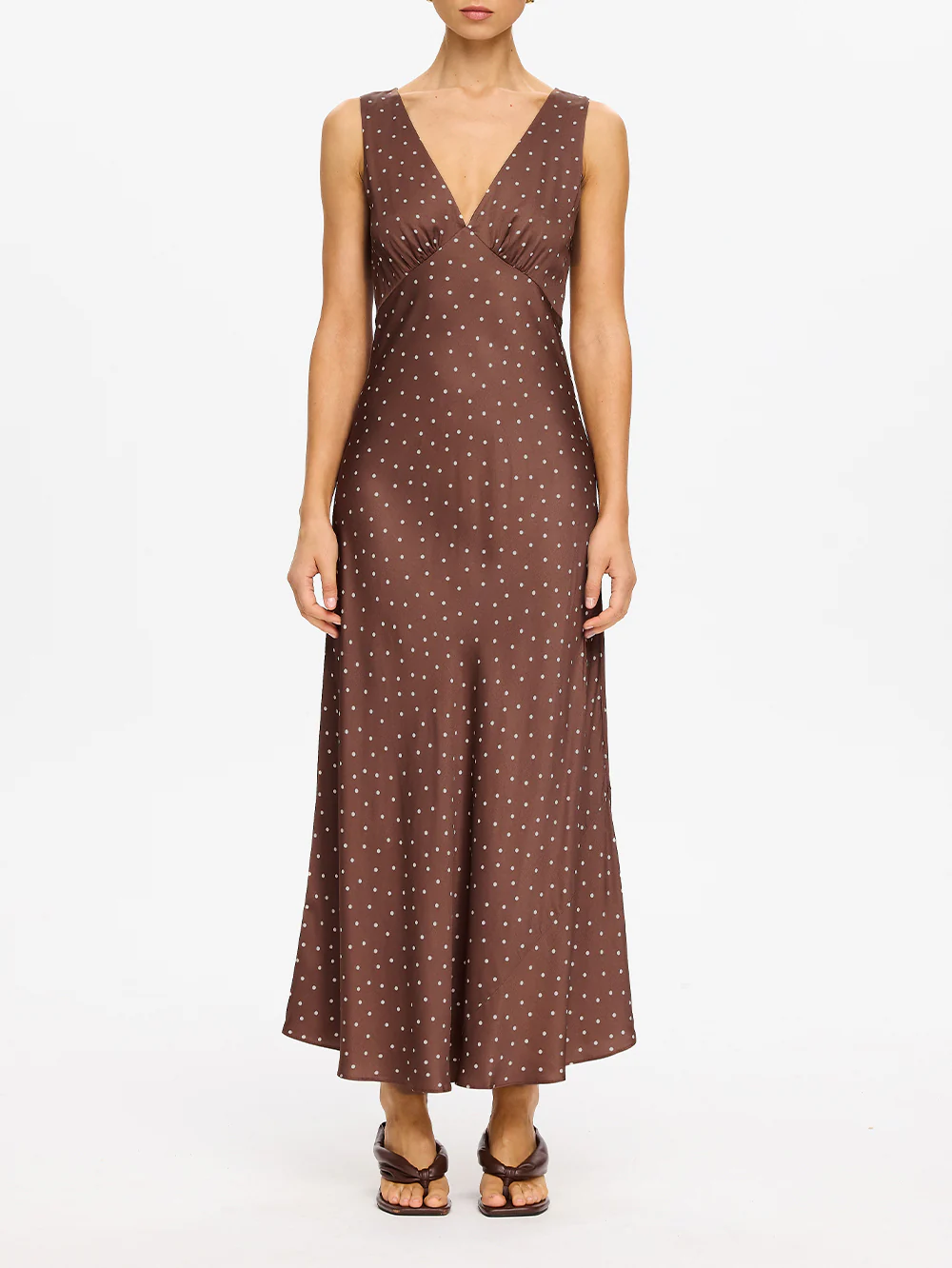 Edie Midi Dress | Brown - Image 5