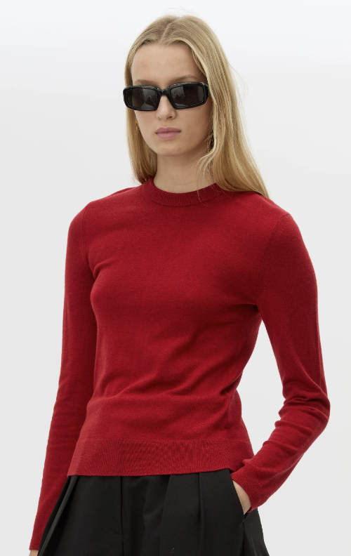 Esme Knit Sweater | Cherry