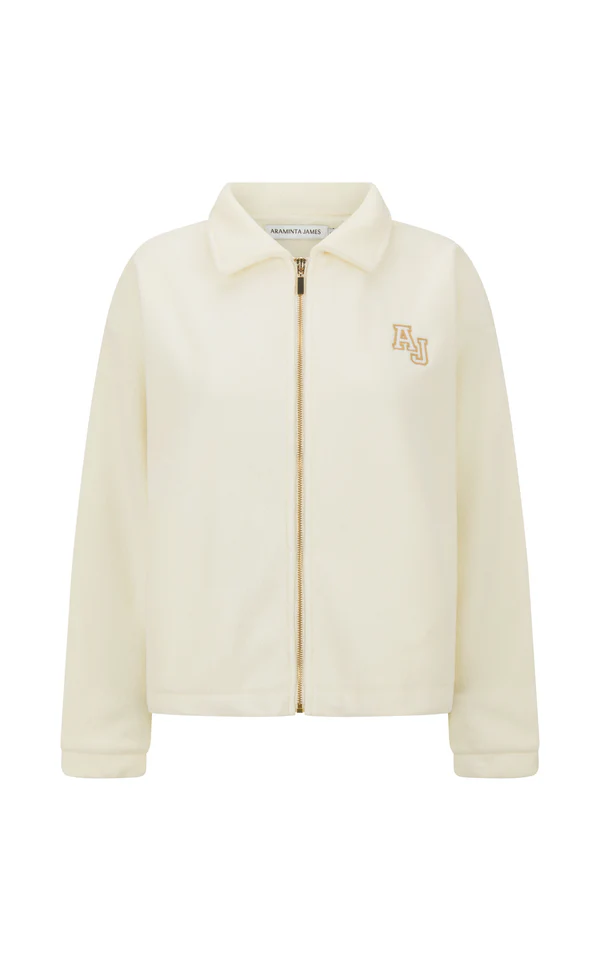 Sherpa Zip Through Jacket | Coconut - Image 9