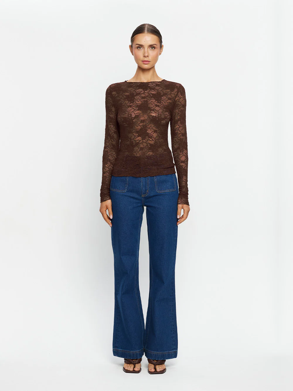 Victoria Lace Top | Chocolate - Image 5