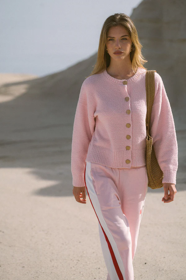 Aimes Shell Cardigan | Ballet Pink - Image 2