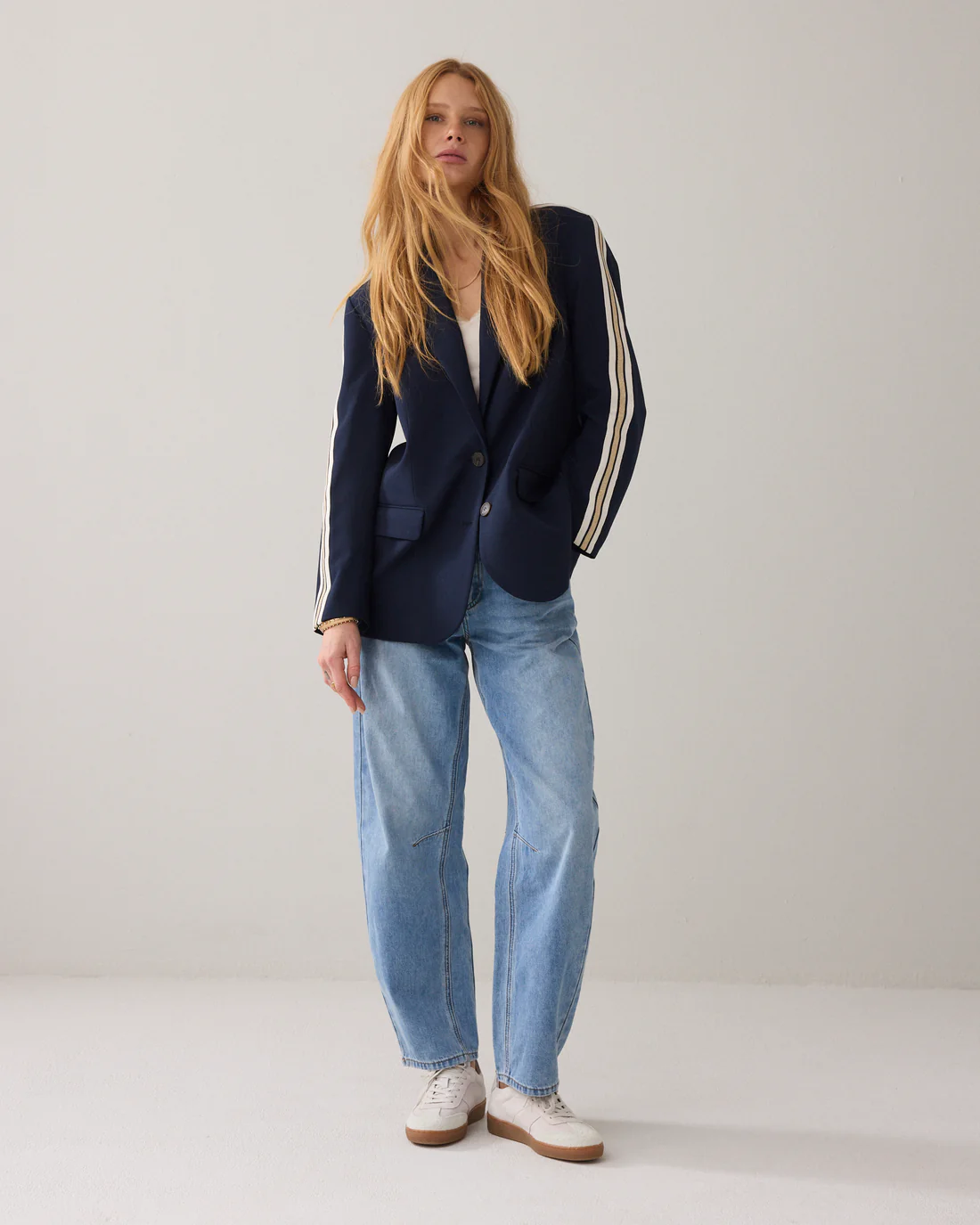 Blazer With Tape | Blue - Image 2