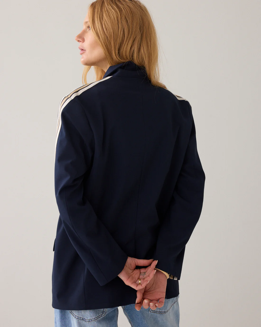 Blazer With Tape | Blue - Image 3