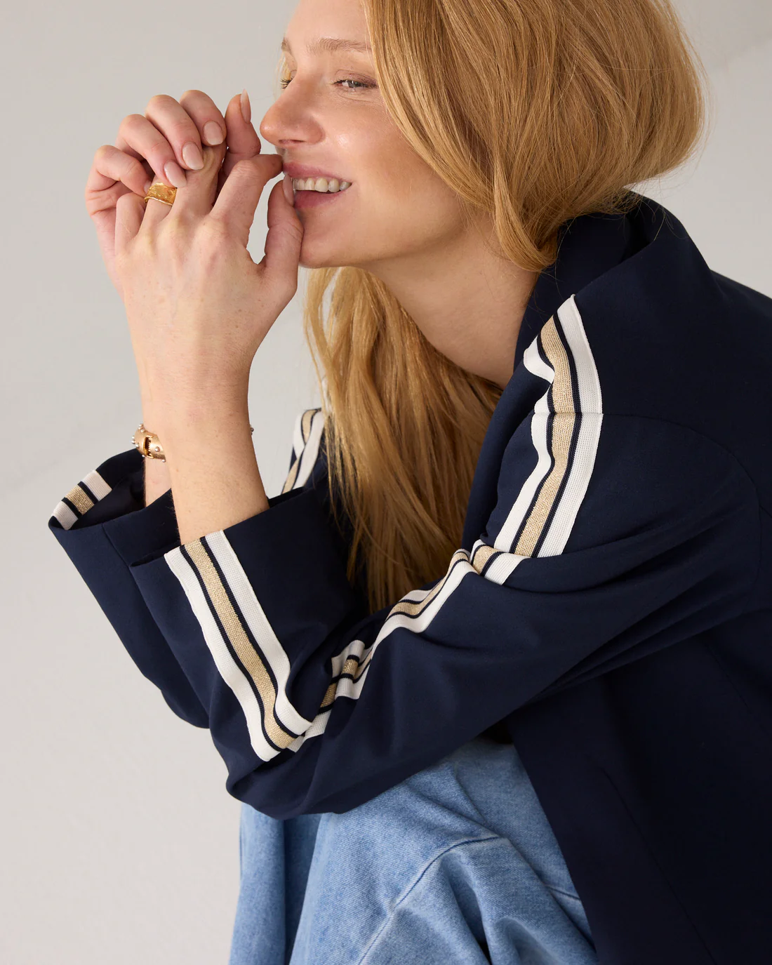 Blazer With Tape | Blue - Image 5