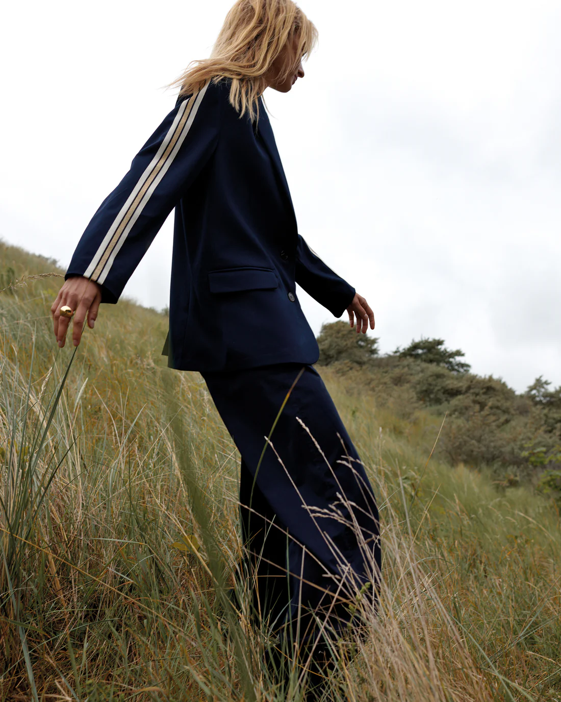 Blazer With Tape | Blue - Image 6