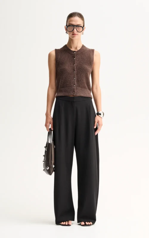 Dune Knit Cardigan | Chocolate