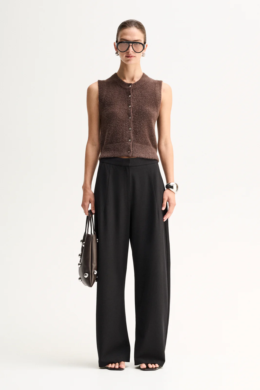 Dune Knit Cardigan | Chocolate