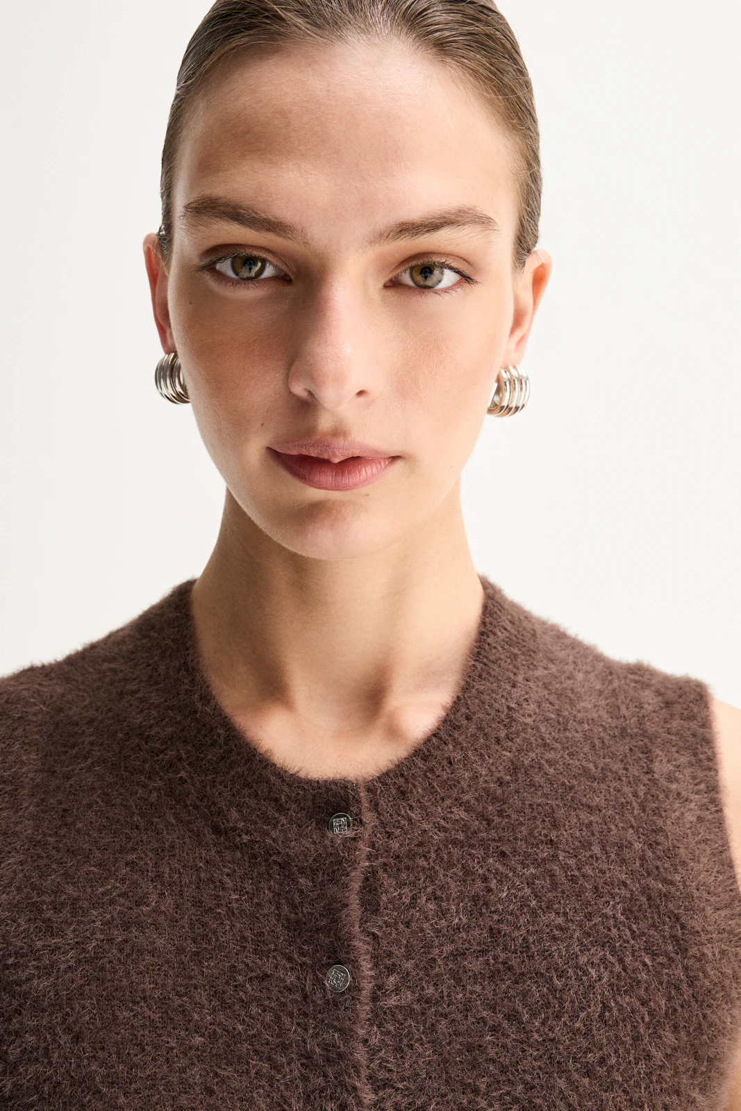 Dune Knit Cardigan | Chocolate - Image 5